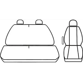 Autopotah Automega Autopotahy RENAULT MASCOTT, 3 místa, od r. 1999-2010, Dynamic žakar tmavý