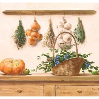 prostírání Korkové prostírání pod skleničky Zátiší s košíčkem /10,5*10,5/ - 4 ks