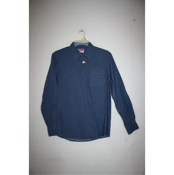 Pánská košile Košile pánská WRANGLER dlouhý rukáv DENIM - modrá Velikost: S