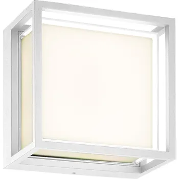 Mantra Chamonix, stropní/nástěnné venkovní svítidlo, 9W LED 3000K, bílá, 16,8x16,8cm, IP65