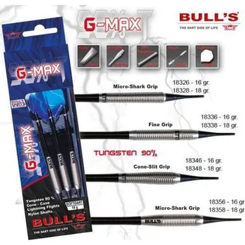 Šipka Šipky G-Max Bull´s Micro-Shark Grip 16gr. 18356