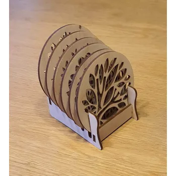 Podtácek Podtácky se stojánkem kulaté 6 ks