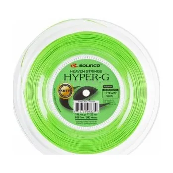 Struna na výplet tenisové rakety Solinco tenisový výplet Hyper-G Soft 200m 1,30