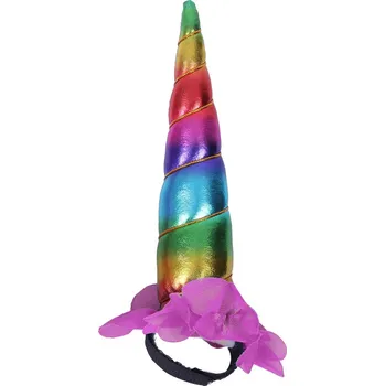 Věšák na sedlo a uzdečku QHP Roh na čelenku k uzdečce QHP, rainbow