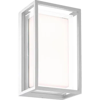 Mantra Chamonix, stropní/nástěnné venkovní svítidlo, 9W LED 3000K, bílá, 23,8x13,8cm, IP65