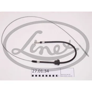 Lanko parkovací brzdy Tazne lanko, provozni brzda, 6314201985, LINEX, 27.01.34