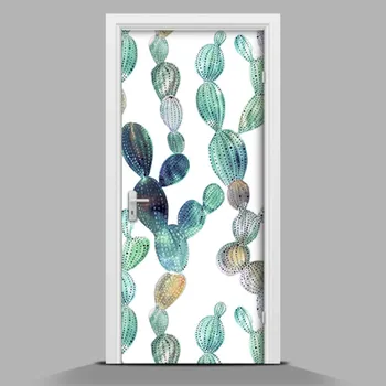 Fototapeta Samolepící tapeta na dveře Vzor kaktus