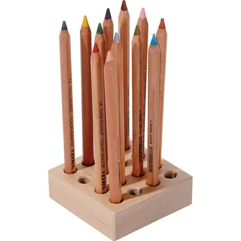 Kresba Dřevěný stojánek na 16ks širokých pastelek