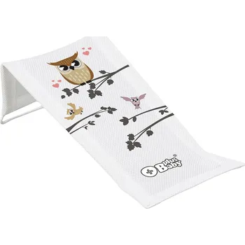 TEGA Baby Koupací lehátko s obrázkem, bílé s moudrou sovou