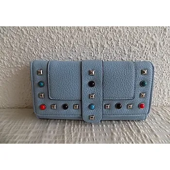 Peněženka Dámská peněženka světle modrá (Peněženka velká s korálky)