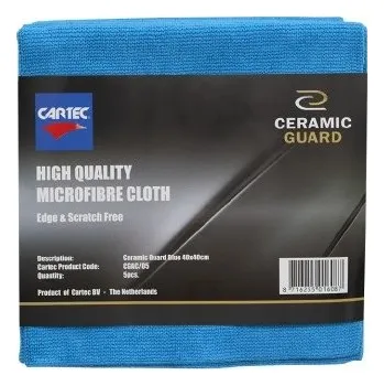 Autovosk CARTEC Ceramic Guard BLUE výhodná sada 5 vláken 40x40 cm na stírání keramiky