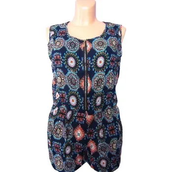 Dámský overall Dámský letní overal Barva: Barevná s oranžovou, Velikost: M/L