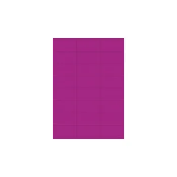 Samolepící etiketa Fialové lepící štítky 70x36 mm, balení 100ks fialová