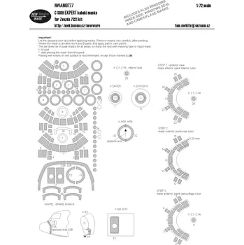 Plastikový model New Ware 1/72 Mask C-130H EXPERT (ZVEZDA 7321)