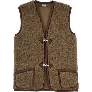 Dámská vesta Vesta Merino na kolíky hnědá XL