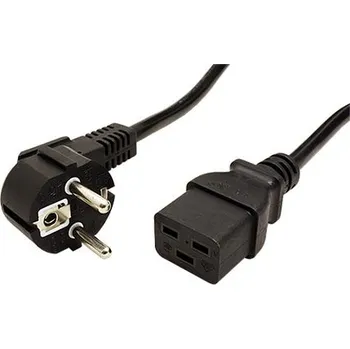 Napájecí kabel Value Kabel síťový 16A, CEE 7/7(M) - IEC320 C19, 2m, černý - 19.99.1552