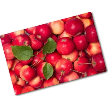 Kuchyňské prkénko Kuchyňská deska velká skleněná Červená jablka