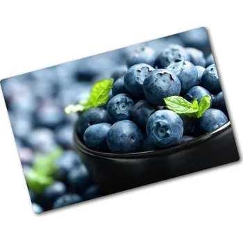 Kuchyňské prkénko Deska na krájení chleba skleněná Borůvky