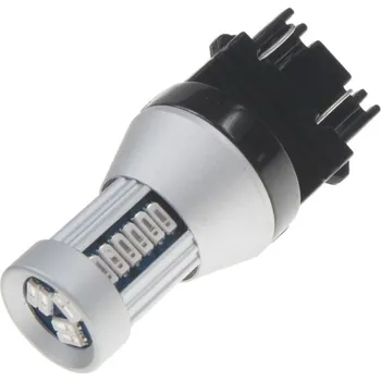 Žárovka LED T20 (3157) oranžová, 12-24V, 30LED/4014SMD