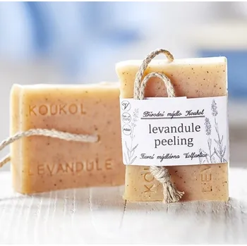 Mýdlo Přírodní mýdlo Koukol LEVANDULE peeling 80g