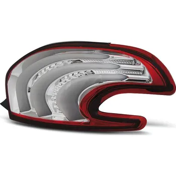 Zadní světlomet TUNING-TEC Zadní světla Peugeot 208 12+ - červená/krystal LED BAR