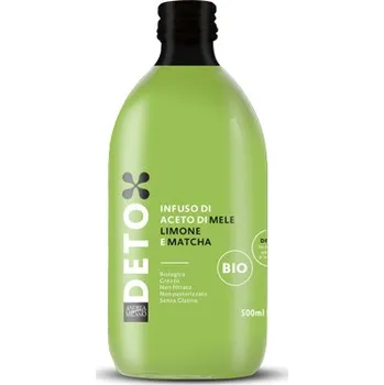 Ocet Andrea Milano – Bio jablečný ocet s citronem a matcha 500 ml