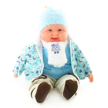 Lamps Miminko velké 55 cm, kluk bunda se sovičkami