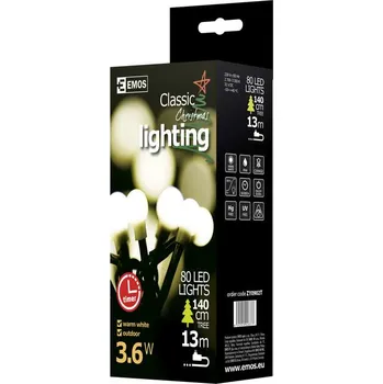EMOS ZY0902T řetěz 80 LED teplá bílá