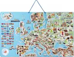Woody Magnetická mapa Evropy 3 v 1 v AJ