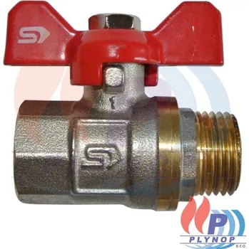 Ventil Kulový ventil FM 1/2" voda motýl SLOVARM KE-240 1-2 (400041)
