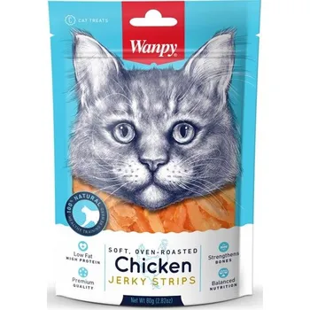 Wanpy Cat Soft Chicken Jerky Strips for…