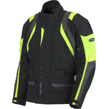 Moto bunda Pánská textilní motocyklová bunda Lookwell RIVAGE černo-žlutá Velikost: M