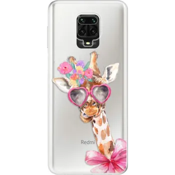 Pouzdro na mobilní telefon Odolné silikonové pouzdro iSaprio - Lady Giraffe - Xiaomi Redmi Note 9 Pro / Note 9S