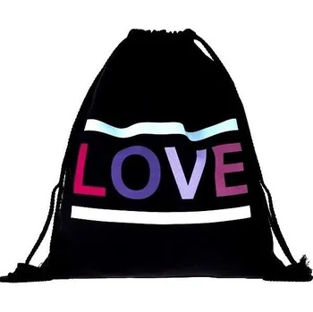 Školní sáček Woodrow Gymsack - Vak na záda s nápisem Love
