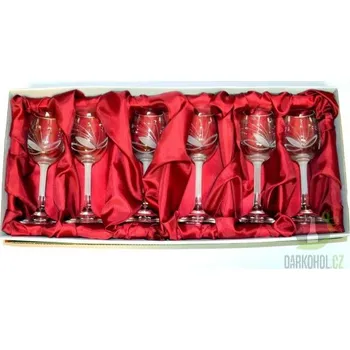 Sklenice Souprava likerka brus 6ks + doprava zdarma