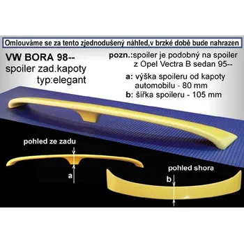 Tuning Spoiler zadní kapoty, VW Bora, 11/98-> (88.301)