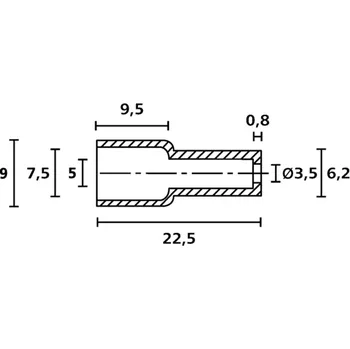 HellermannTyton OP4827 PE NA 2000 ochranná krytka 7.5 mm, polyetylén, transparentní, 1 ks
