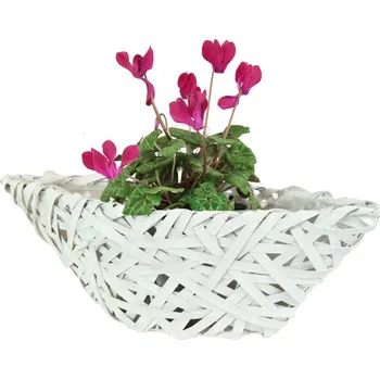 Květináč Vingo Proutěný květináč loďka s igelitovou vložkou - 42 x 15 cm