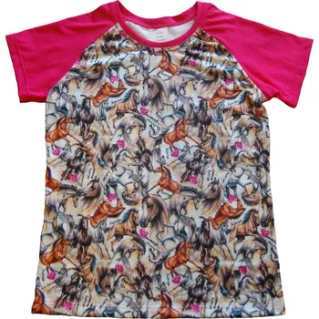 Dívčí tričko dosupliku Dívčí tričko koně 104