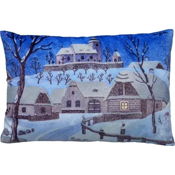 Moravská Ústředna Brno Josef Lada Tichá noc 32 x 21 cm Dekorativní polštářek Moravská Ústředna Brno Josef Lada Tichá noc 32 x 21 cm