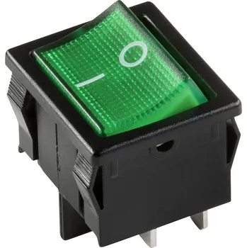 interBär 3628-250.22 kolébkový spínač 3628-250.22 250 V/AC 10 A 1x vyp/zap s aretací 1 ks