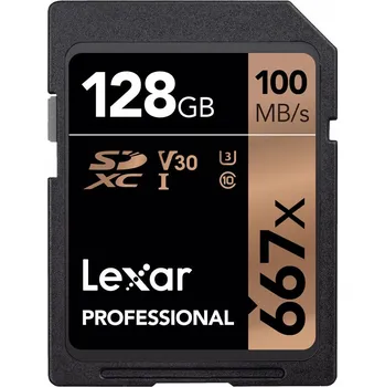 Paměťová karta Lexar Pro 667x 128 GB SDXC UHS-I U3 (LSD128B667)
