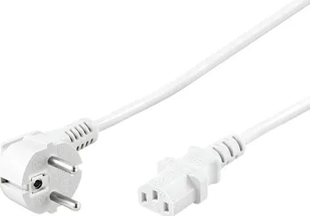 Kabel do PC Premiumcord Síťový kabel 230V 2 m bílý