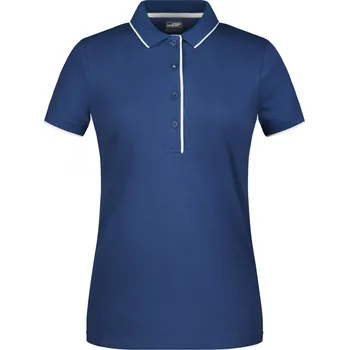 Pánská móda JAMES & NICHOLSON Polokošile NORMA LADY 240g, různé barvy Velikost M navy/white