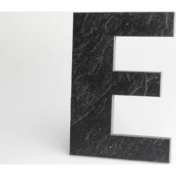 Domovní číslo popisné Břidlice LILY - písmeno "E"