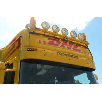 Plexi ofuk oken Sluneční clona ,Scania R/4-serie/Topline, art. 5152A - pouze akrylová část (Pouze akrylová část,Topline with holes for 5 marker lights 80mm deeper)