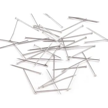 Celokovové špendlíky délka 27 mm, barva nikl