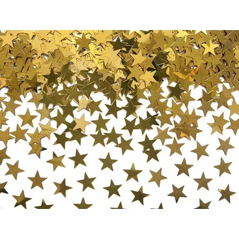 Konfeta Konfety metalické hvězda zlatá, 30 g