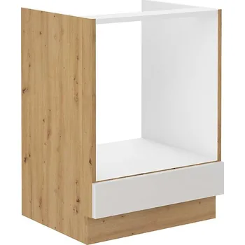 Kuchyňská skříňka BAUMAX - Artisan 60D GAZ BB - bílá/dub artisan