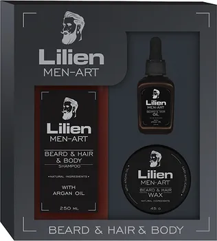 Kosmetická sada Union Cosmetic Lilien Men-art Beard & Hair & Body Black dárková sada